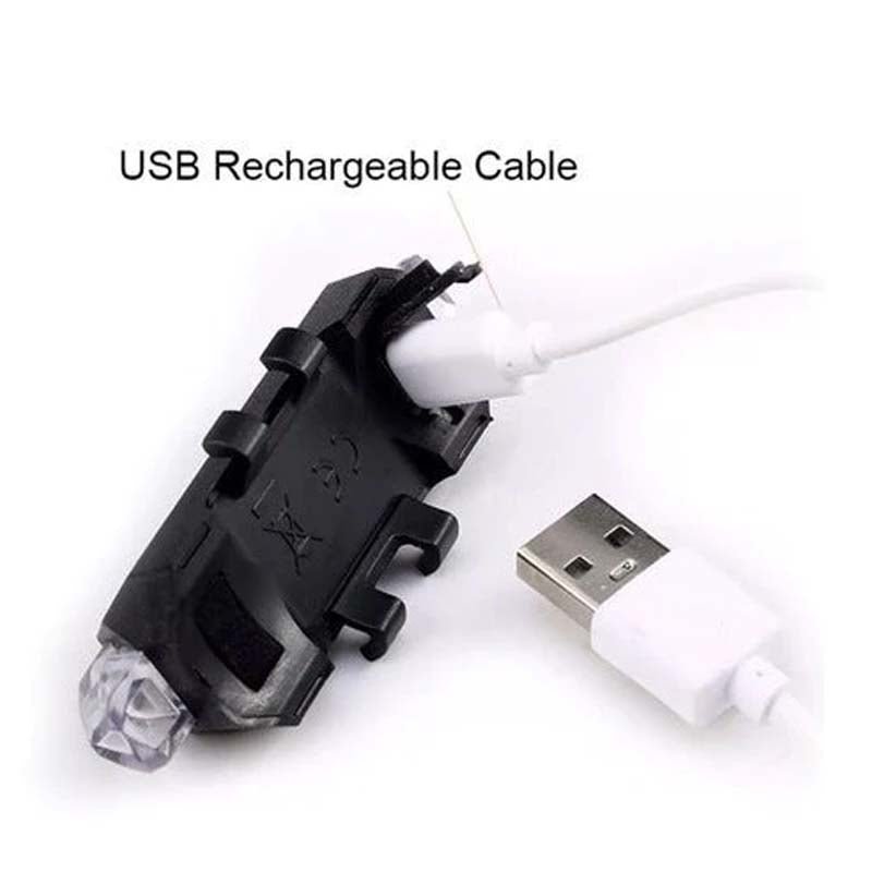 LUCES LED RECARGABLE USB PARA BICICLETA COLORES - 3