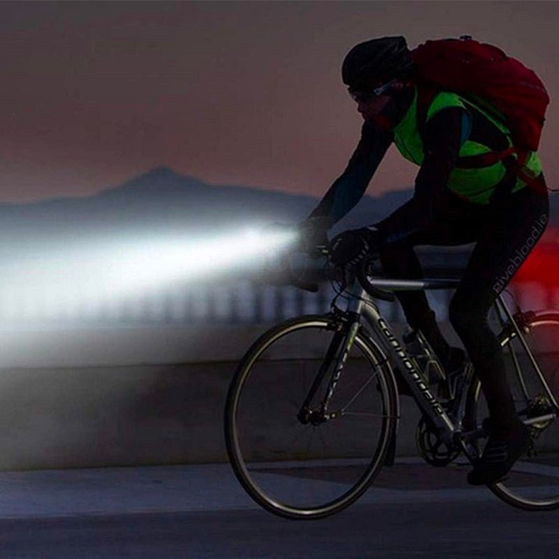 LUZ BICICLETA LED DELANTERA BOCINA POWERBANK PORTA TELEFONO - 4