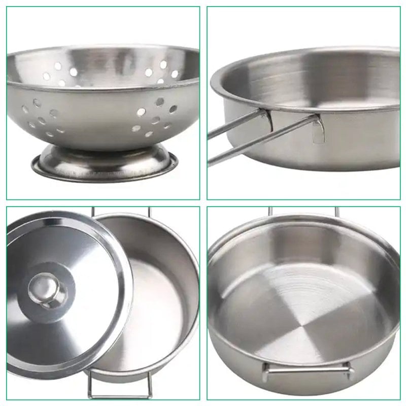 SET JUEGO DE OLLAS Y UTENSILIOS COCINA INFANTIL JUGUETE NIÑAS - 5