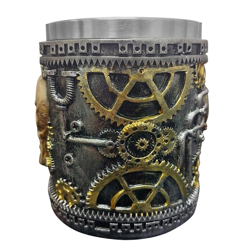 TAZA TAZON MUG CALAVERA DEL TIEMPO 400ML MEDIEVAL VIKINGO - 4