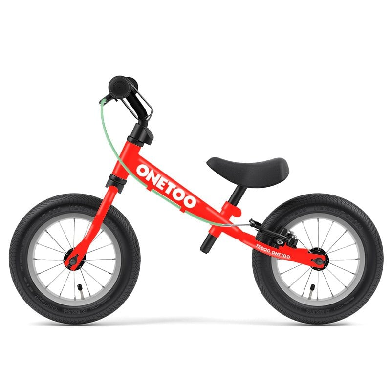 BICICLETA APRENDIZAJE SIN PEDALES YEDOO ONETOO RED ORANGE ARO 12 NIÑOS - 1
