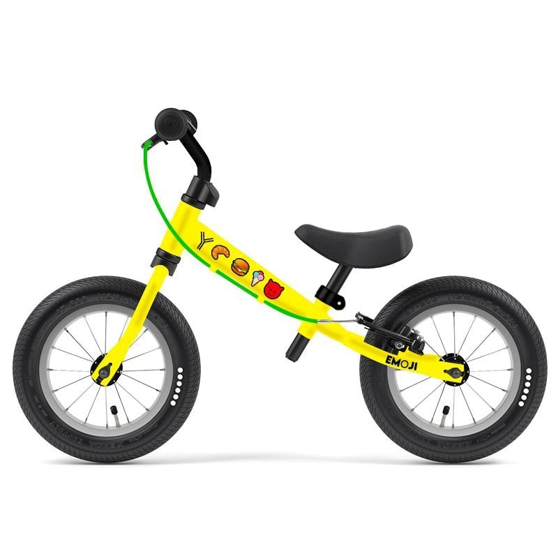 BICICLETA APRENDIZAJE SIN PEDALES YEDOO TOOTOO EMOJI YELLOW ARO 12 - 1