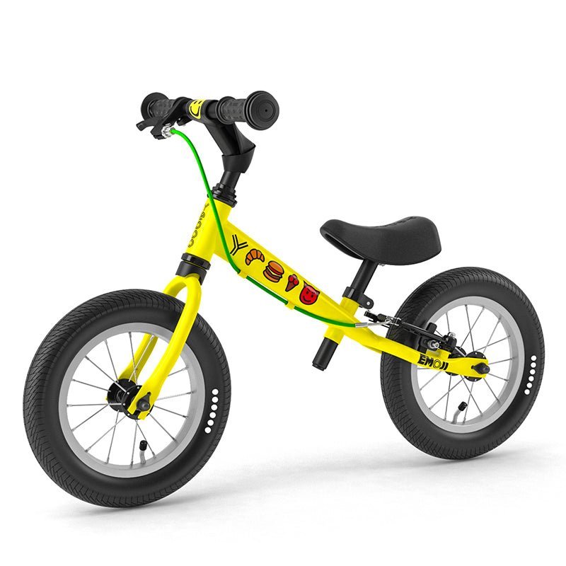 BICICLETA APRENDIZAJE SIN PEDALES YEDOO TOOTOO EMOJI YELLOW ARO 12 - 2
