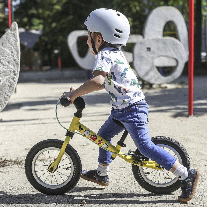 BICICLETA APRENDIZAJE SIN PEDALES YEDOO TOOTOO EMOJI YELLOW ARO 12 - 3