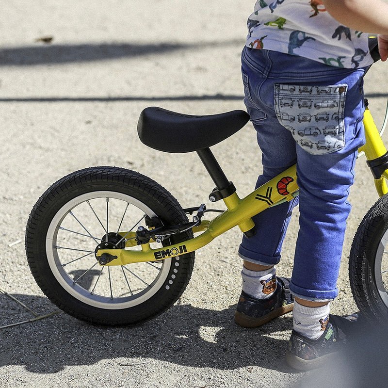 BICICLETA APRENDIZAJE SIN PEDALES YEDOO TOOTOO EMOJI YELLOW ARO 12 - 4