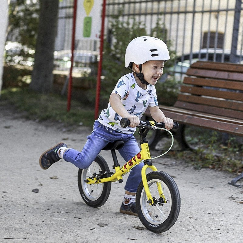 BICICLETA APRENDIZAJE SIN PEDALES YEDOO TOOTOO EMOJI YELLOW ARO 12 - 6