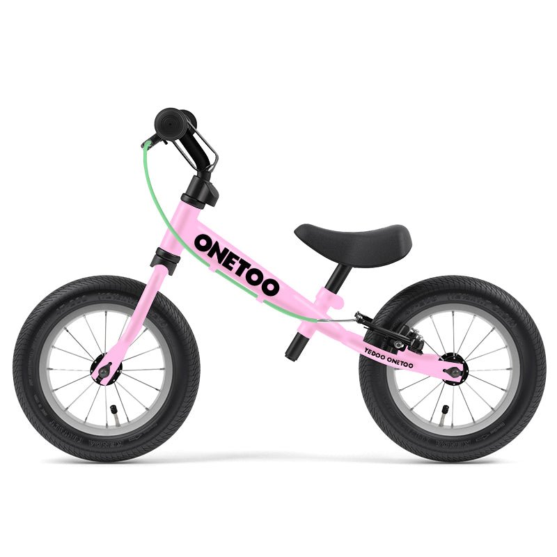 BICICLETA APRENDIZAJE SIN PEDALES YEDOO ONETOO CANDY PINK ARO 12 NIÑOS - 1