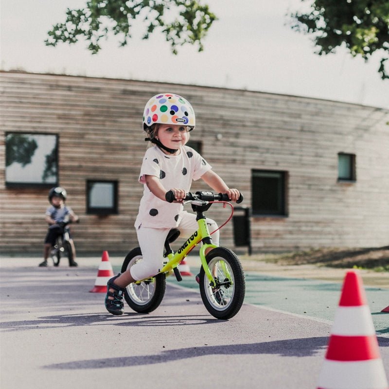 BICICLETA APRENDIZAJE SIN PEDALES YEDOO ONETOO CANDY PINK ARO 12 NIÑOS - 3