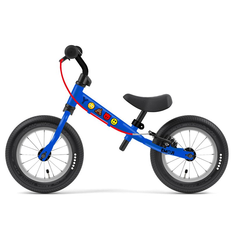 BICICLETA APRENDIZAJE SIN PEDALES YEDOO TOOTOO EMOJI BLUE ARO 12 - 1