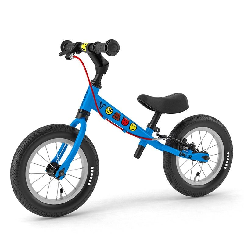 BICICLETA APRENDIZAJE SIN PEDALES YEDOO TOOTOO EMOJI BLUE ARO 12 - 2