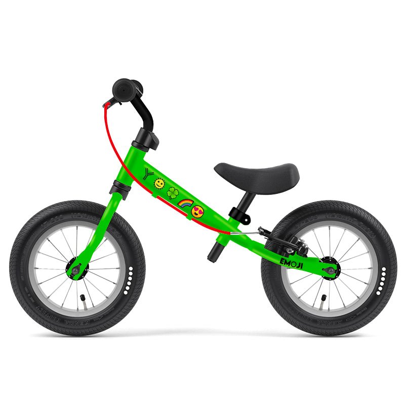 BICICLETA APRENDIZAJE SIN PEDALES YEDOO TOOTOO EMOJI GREEN ARO 12 - 1