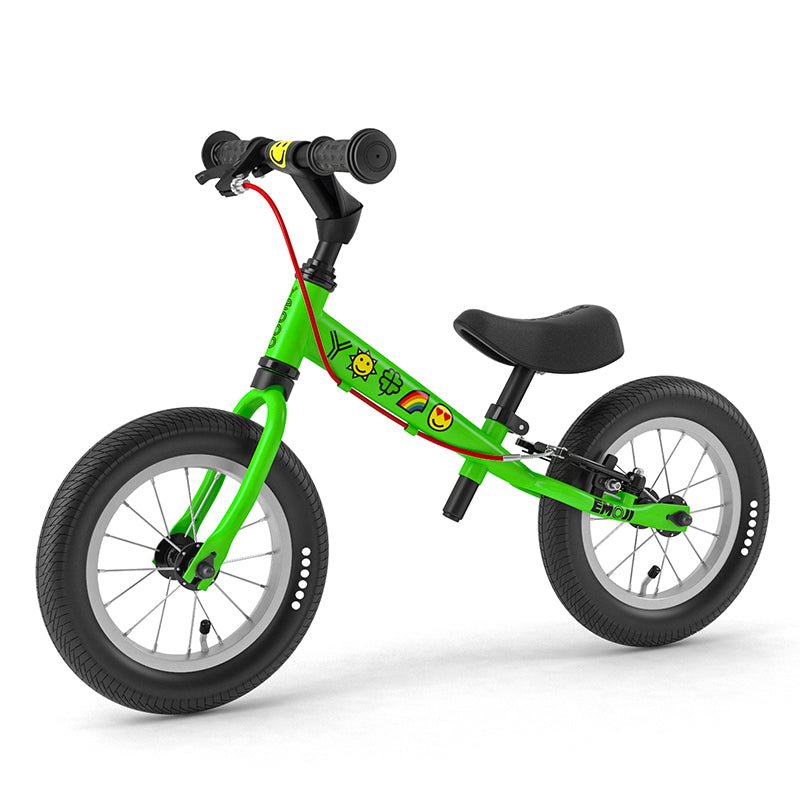 BICICLETA APRENDIZAJE SIN PEDALES YEDOO TOOTOO EMOJI GREEN ARO 12 - 2