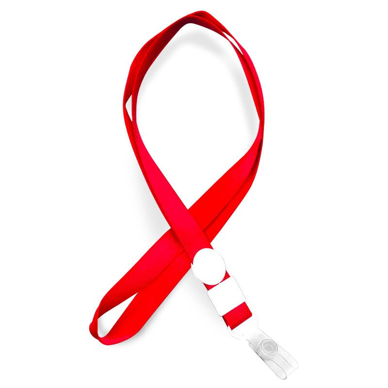 PACK 100 CINTA LANYARD ROJO EVENTOS PUBLICIDAD - 1