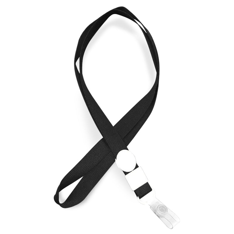 PACK 100 CINTA LANYARD NEGRO EVENTOS PUBLICIDAD - 1