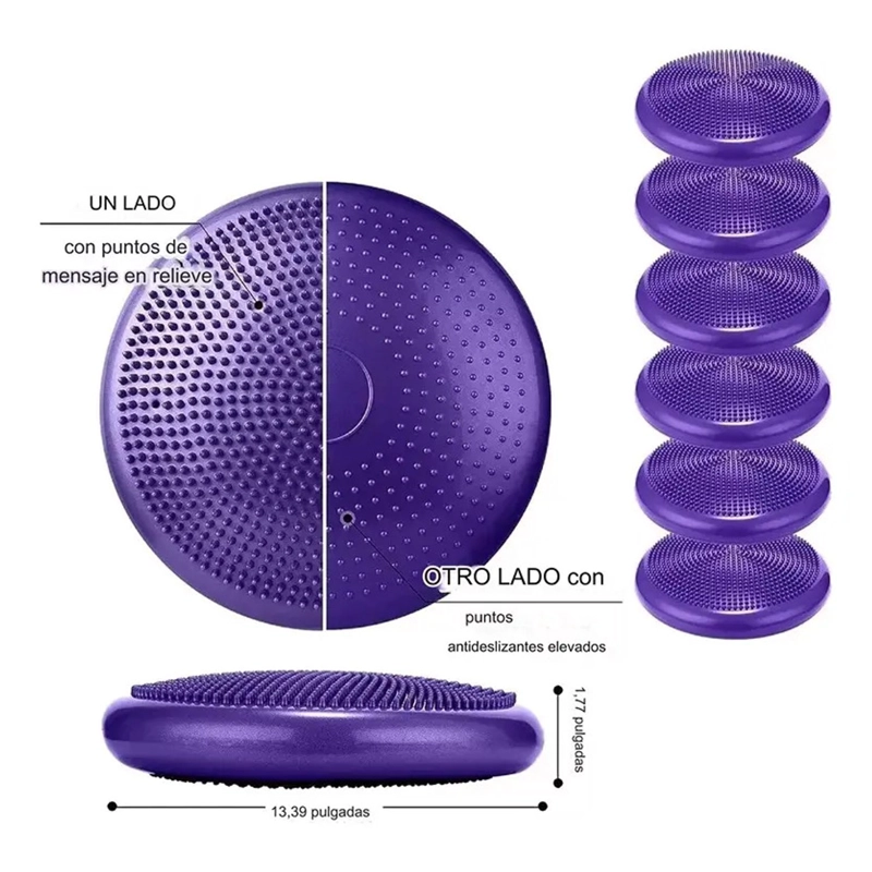 COJIN DISCO PROPIOCEPCION 34 CM EQUILIBRIO ESTABILIDAD  YOGA - 10