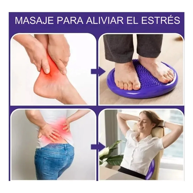 COJIN DISCO PROPIOCEPCION 34 CM EQUILIBRIO ESTABILIDAD  YOGA - 4