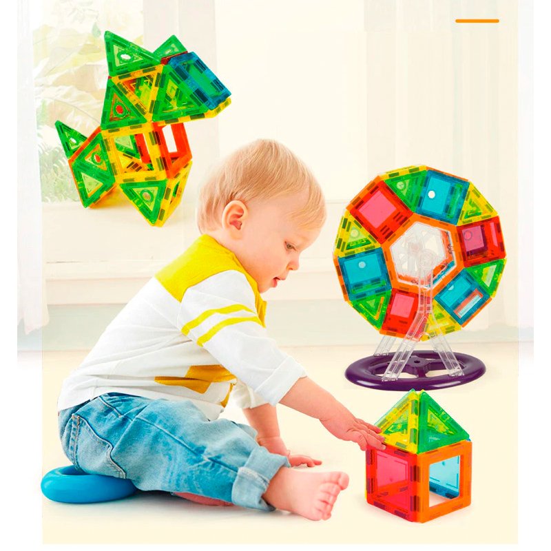 JUEGO BLOCK MAGNETICO 70 PIEZAS DESTREZA HABILIDAD NIÑOS - 2
