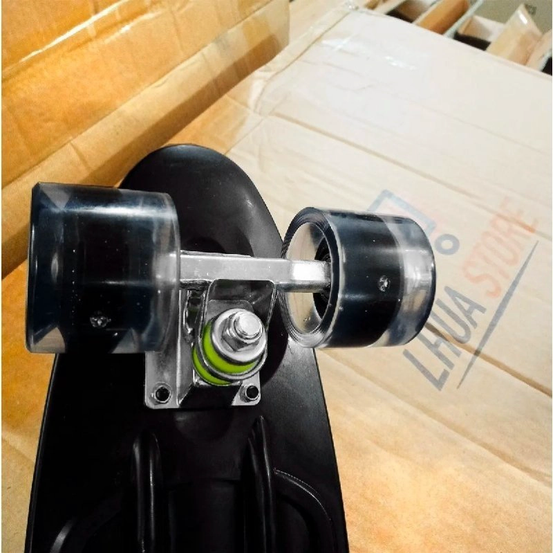 SKATE PENNY PATINETA NEGRO RUEDAS LED NIÑOS / LHUA STORE - 5