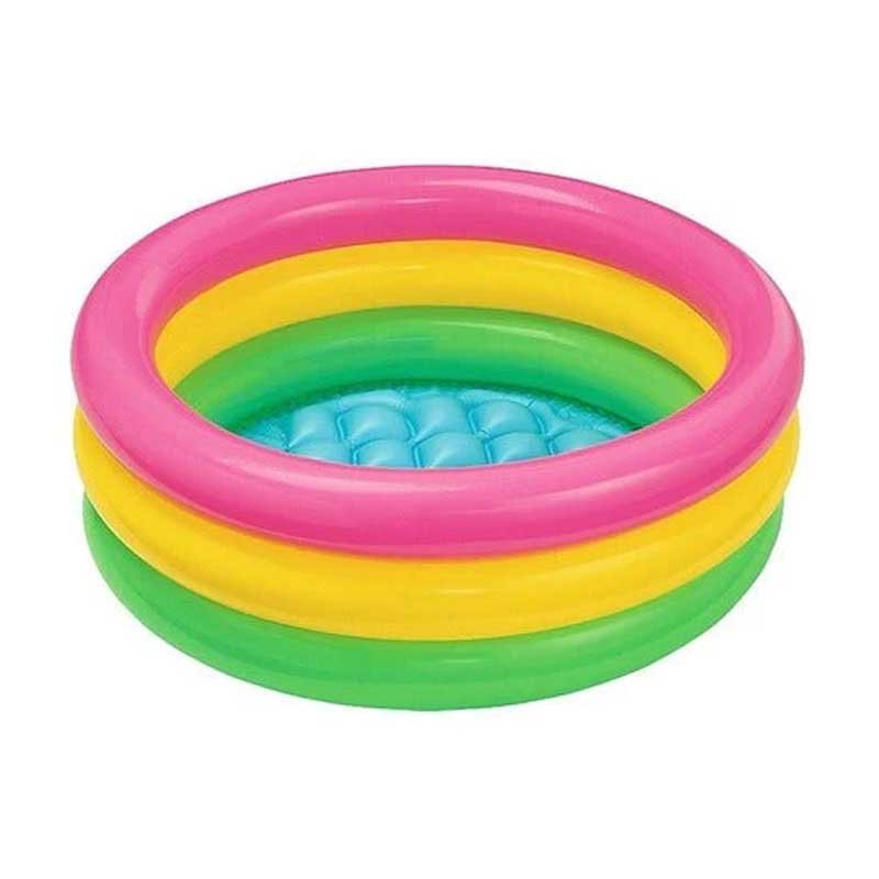 PISCINA INFLABLE BEBE 3 ANILLOS ACOLCHADA - 1