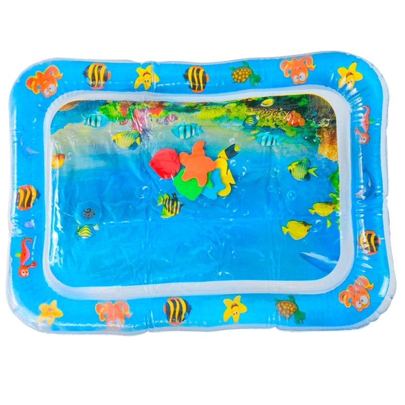 ALFOMBRA SENSORIAL DE AGUA INFLABLE PARA BEBÉ COJÍN PISCINA - 2