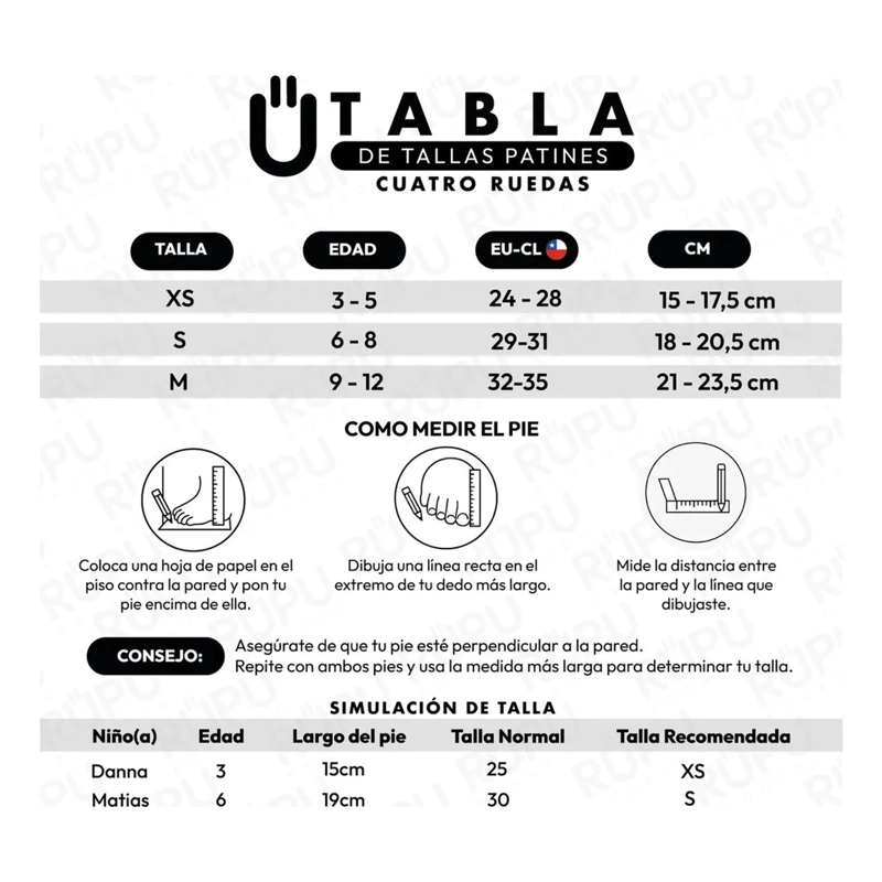 PATINES 4 RUEDAS LED RUPU NIÑAS AJUSTABLE SIRENA AQUAGREEN - 3