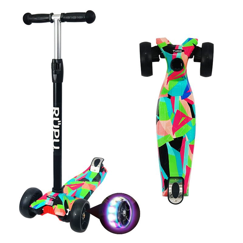 SCOOTER MONOPATIN RUPU SCOOTART WAVE REGULABLE RUEDA LED - 1