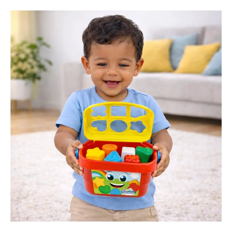 JUEGO BALDE BLOQUES DE ENCAJE BEBE  DIDACTICO BABY CLEMENTONI - 5
