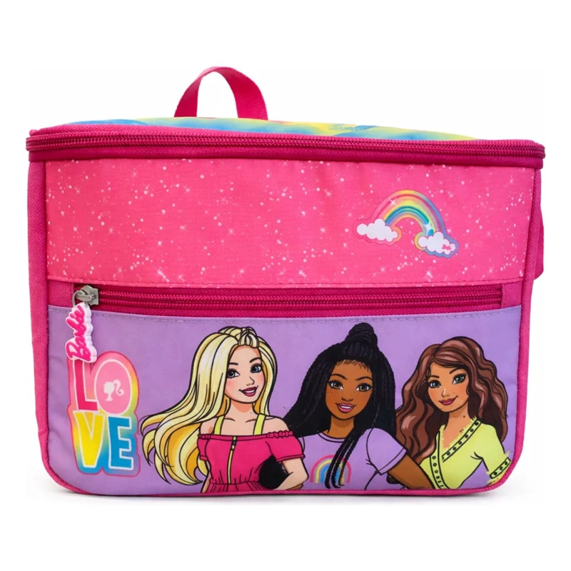 LONCHERA BARBIE TE RMICA ROSADO ESCOLAR NIÑA ORIGINAL - 3