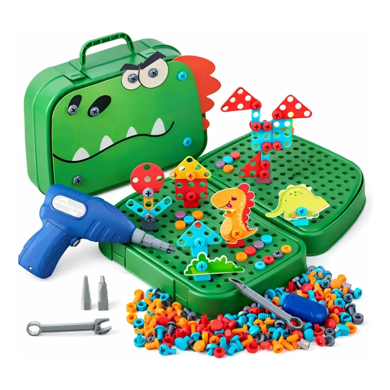 KIT DE HERRAMIENTAS 230PZS JUGUETE BLOQUES INFANTIL DE NIÑOS - 1