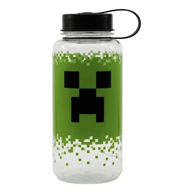 BOTELLA MINECRAFT 1100ML CREEPER BPA FREE PLASTICO NIÑOS - 1