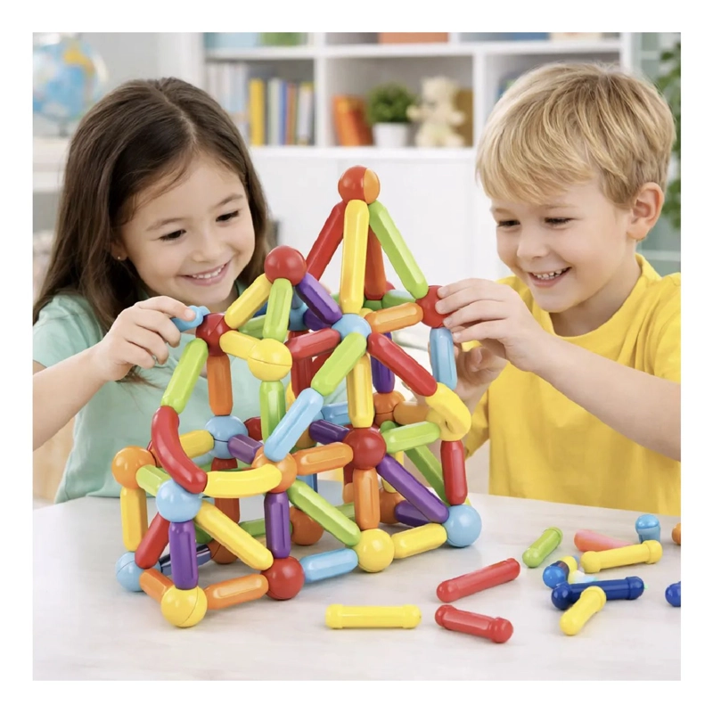 BLOQUES MAGNE TICOS STICKS CONSTRUCCION 86 PCS JUGUETE NIÑOS - 2