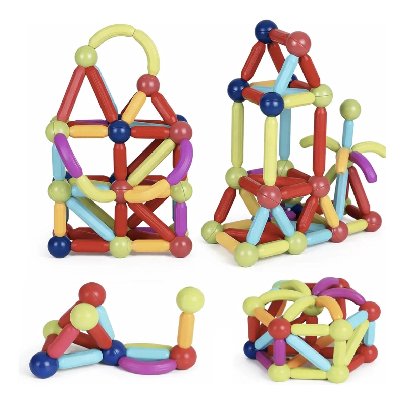 BLOQUES MAGNE TICOS STICKS CONSTRUCCION 86 PCS JUGUETE NIÑOS - 6