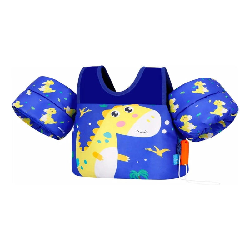 CHALECO FLOTADOR ALITAS DINOSAURIO 2 A 6 AÑOS NIÑOS PISCINA - 1