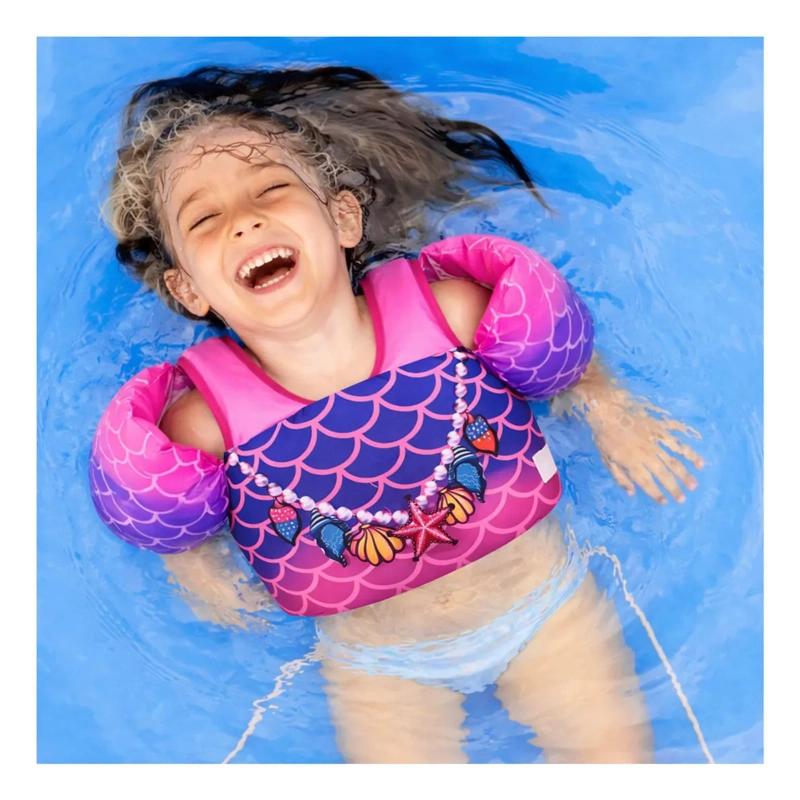 CHALECO FLOTADOR ALITAS SIREN PEARLS 2 A 6 AÑOS NIÑAS - 4