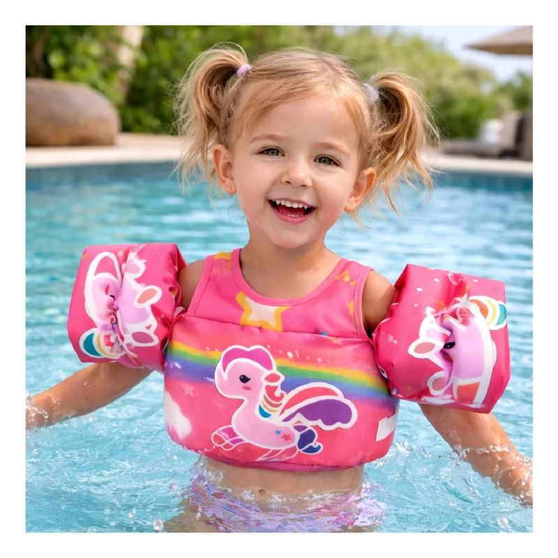 CHALECO FLOTADOR ALITAS UNICORNIO PINK 2 A 6 AÑOS NIÑAS - 2