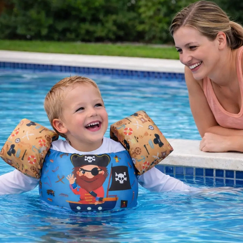 CHALECO FLOTADOR ALITAS PIRATA 2 A 6 AÑOS INFANTIL PISCINA - 3