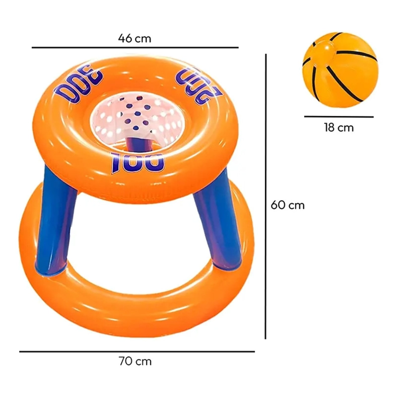 JUEGO INFLABLE ARO BASQUET PELOTA PISCINA NIÑOS - 4