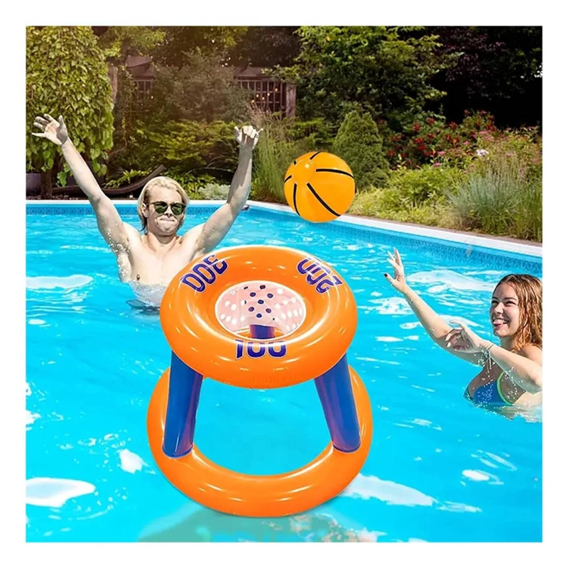 JUEGO INFLABLE ARO BASQUET PELOTA PISCINA NIÑOS - 5