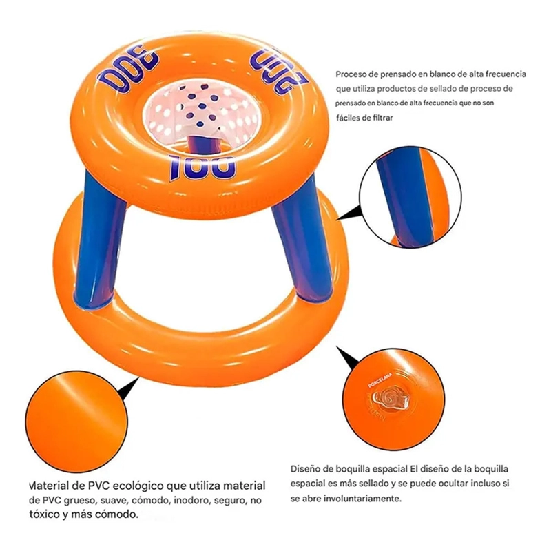 JUEGO INFLABLE ARO BASQUET PELOTA PISCINA NIÑOS - 6