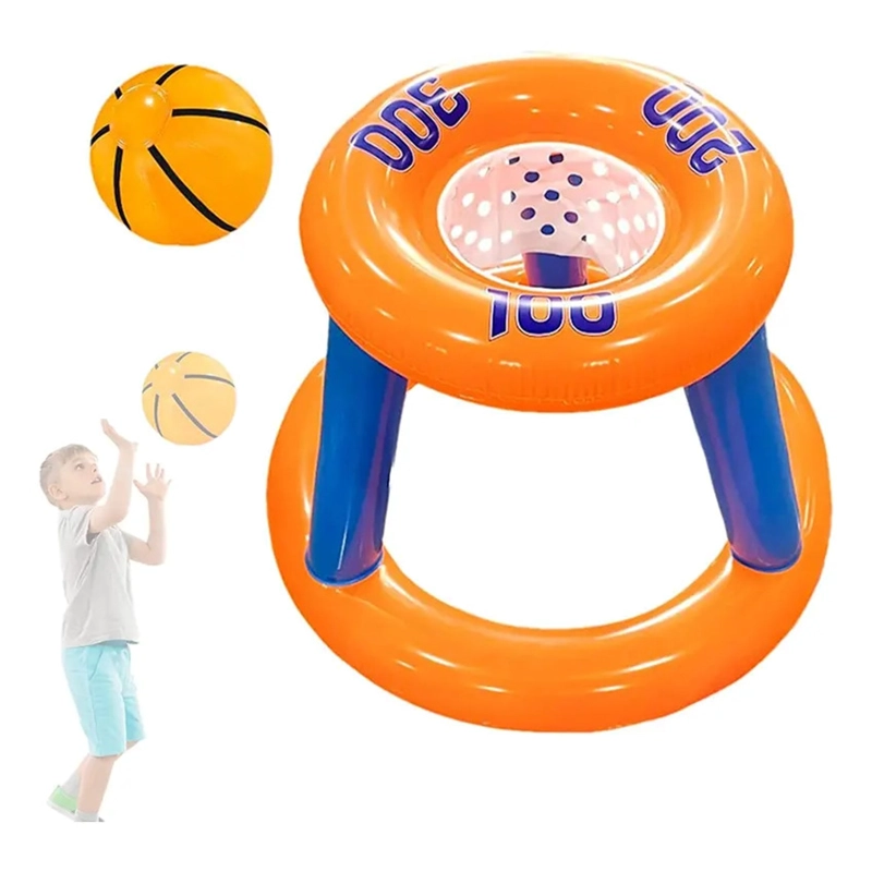 JUEGO INFLABLE ARO BASQUET PELOTA PISCINA NIÑOS - 7