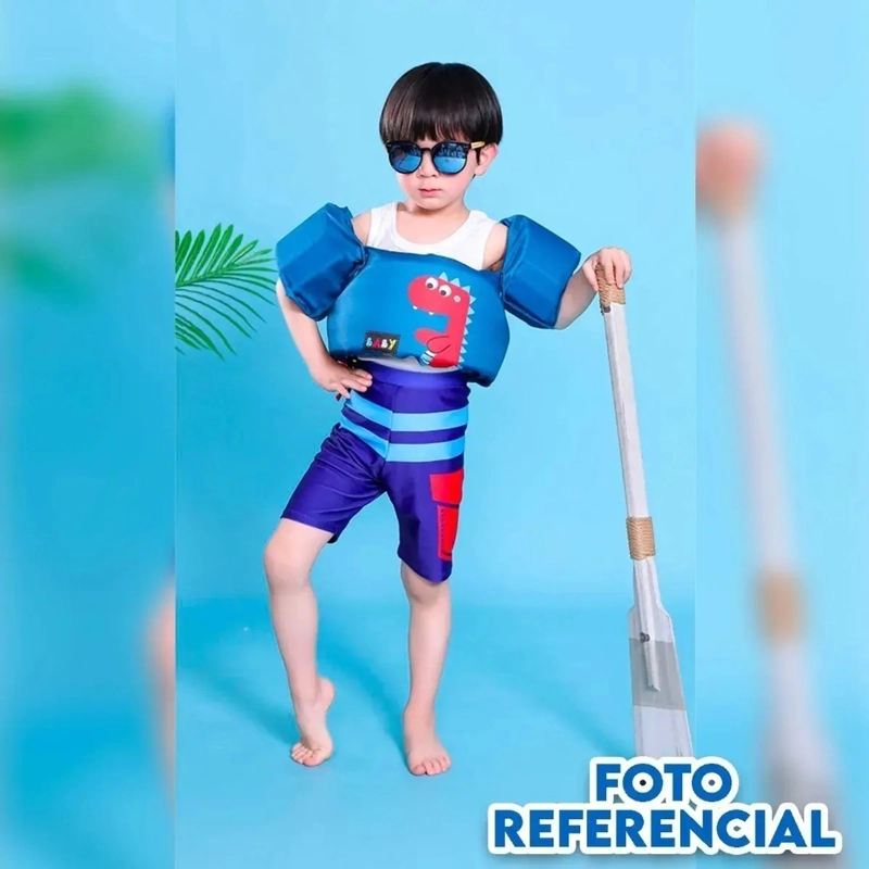 FLOTADOR CON ALITAS NIÑO DINO ASTRONAUTA CHALECO 2 A 6 AÑOS - 2