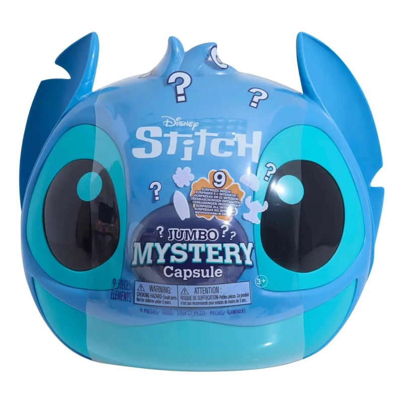 CAPSULA SORPRESA STITCH DISNEY JUMBO 9 PIEZAS JUGUETE NIÑOS - 1