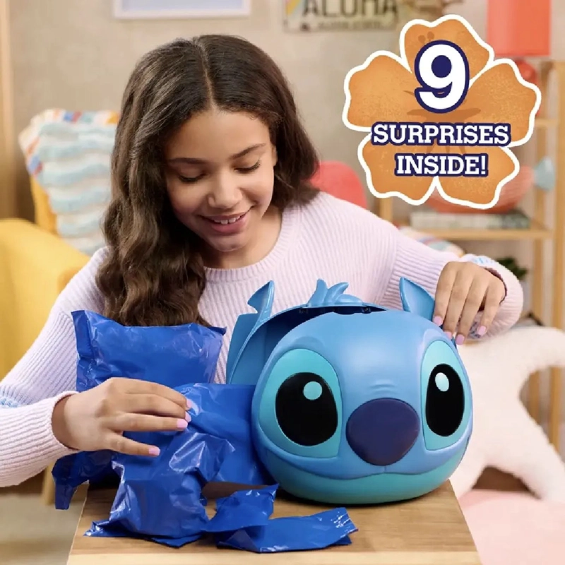 CAPSULA SORPRESA STITCH DISNEY JUMBO 9 PIEZAS JUGUETE NIÑOS - 2