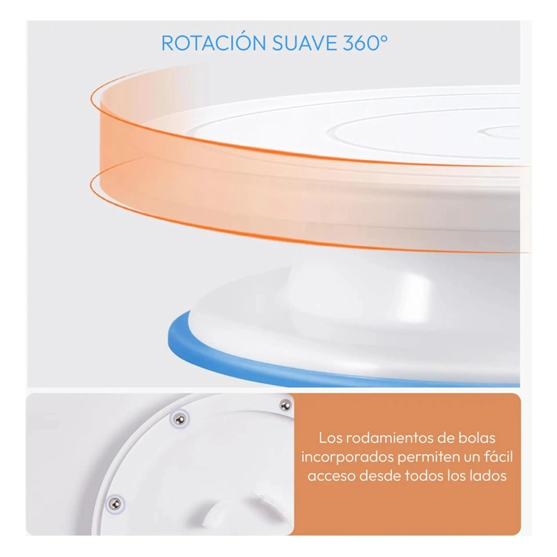 SET REPOSTERIA 138 PZS BASE GIRATORIA BOQUILLAS ESPATULAS - 5