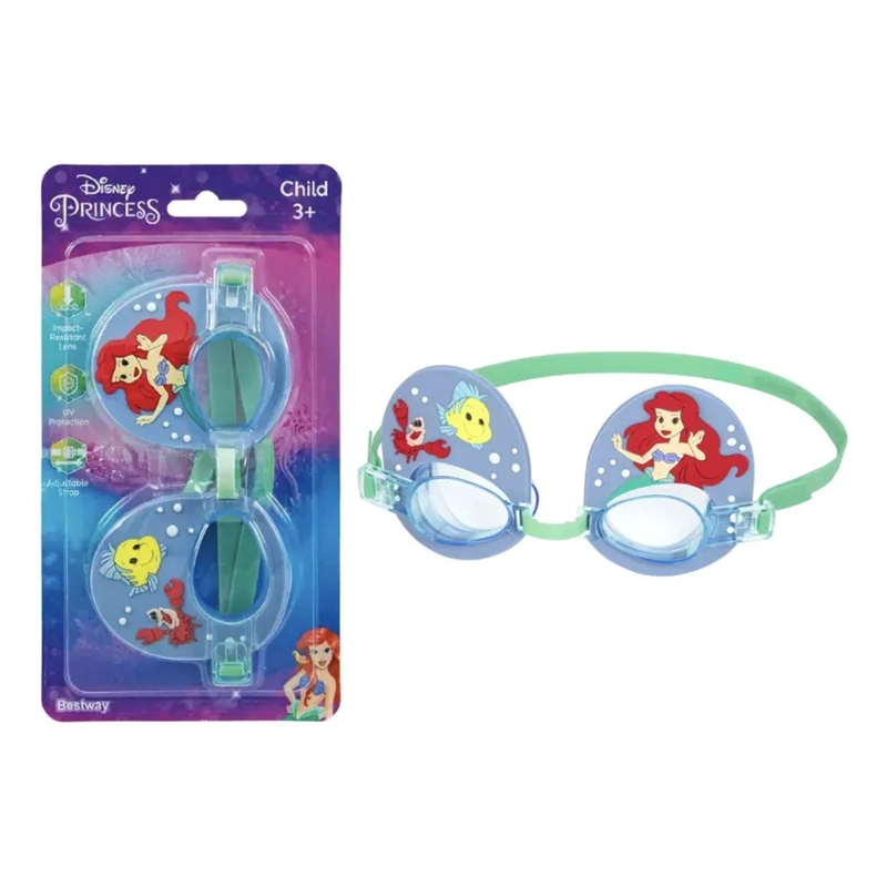 LENTES DE NATACION LA SIRENITA DISNEY 3+ NIÑAS BESTWAY 9103C - 8
