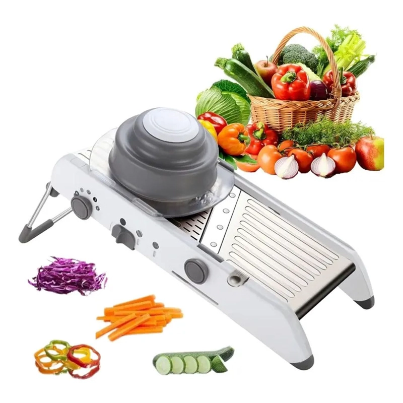 MANDOLINA CORTADOR DE VERDURAS RALLADOR PICADOR COCINA - 1