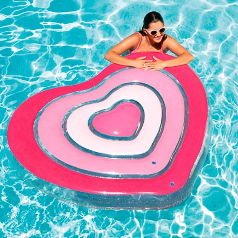 FLOTADOR INFLABLE CORAZON SWEETHEART 155X135CM INTEX 58727 - 4