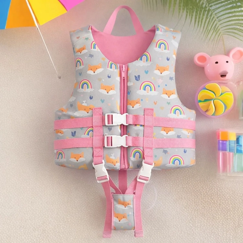 CHALECO SALVAVIDAS INFANTIL AJUSTABLE RAINBOW POOL24K VERANO - 7