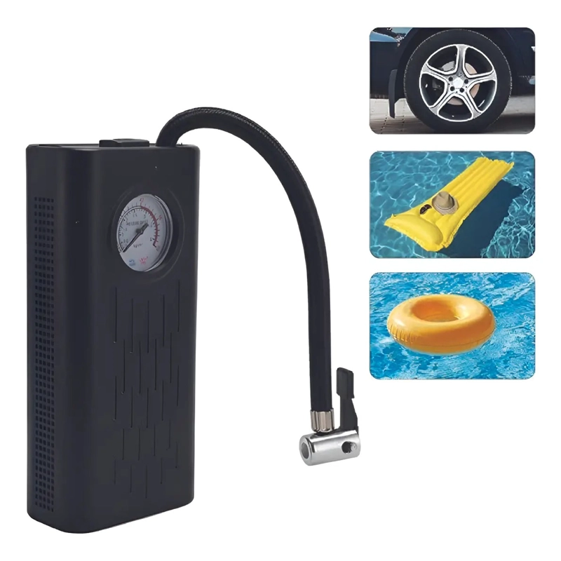 COMPRESOR DE AIRE PORTATIL INFLADOR NEUMATICOS AUTO MOTO - 1