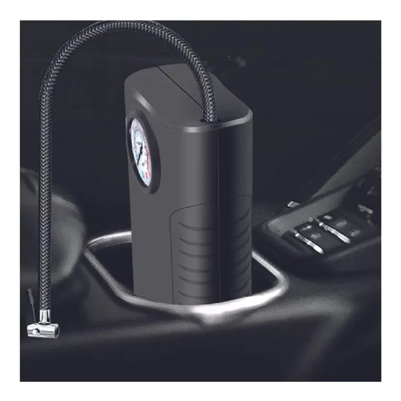 COMPRESOR DE AIRE PORTATIL INFLADOR NEUMATICOS AUTO MOTO - 4